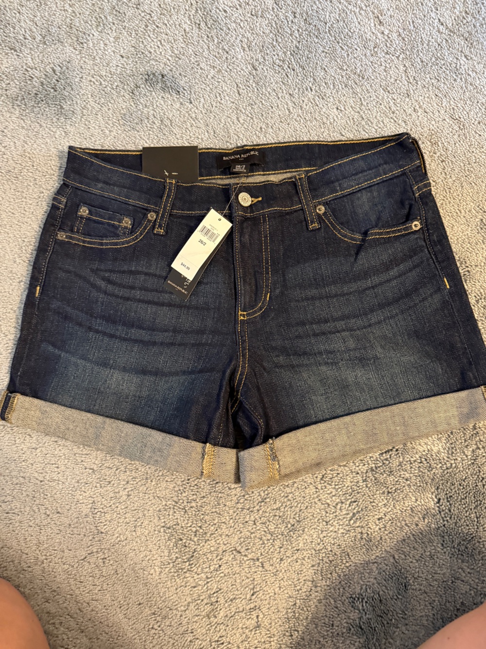 Banana Republic FactoryDark Wash Denim Cuffed Women's Shorts
